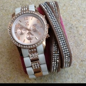 Ladies watch and bracelet bundle
